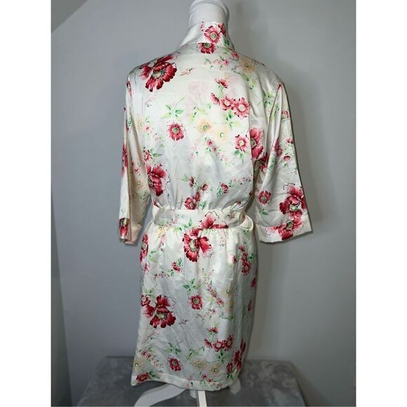 Women’s Floral 3/4 Sleeve Robe Wedding Bridal Small - Picture 5 of 9